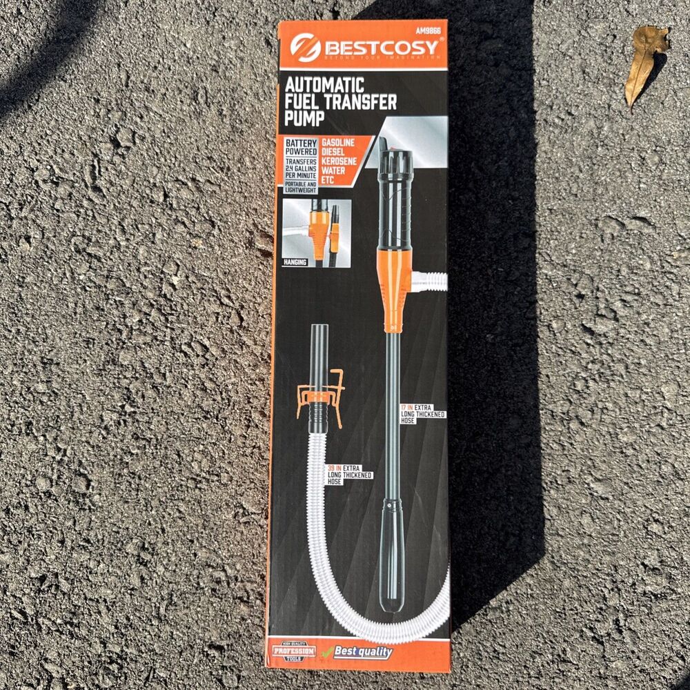 Portable Transfer Pump Battery Operated Electric Siphon Pump for Gas Fuel Diesel